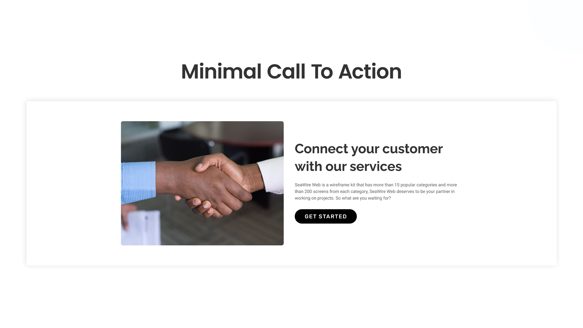 Minimalstic Call For Action Button Minimal Call To Action Style 02 - kitsWind