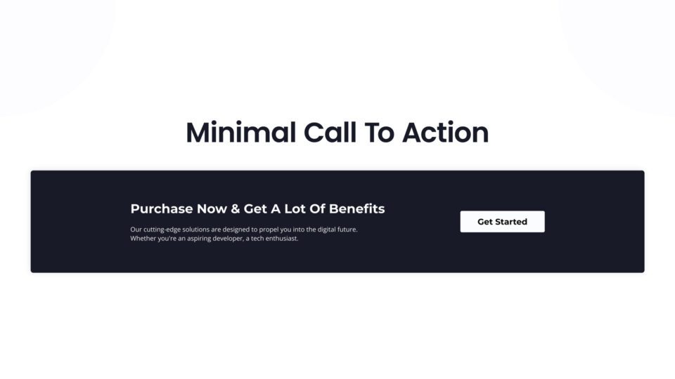 Minimalstic Call For Action Button Minimal Call To Action Style 04 - kitsWind