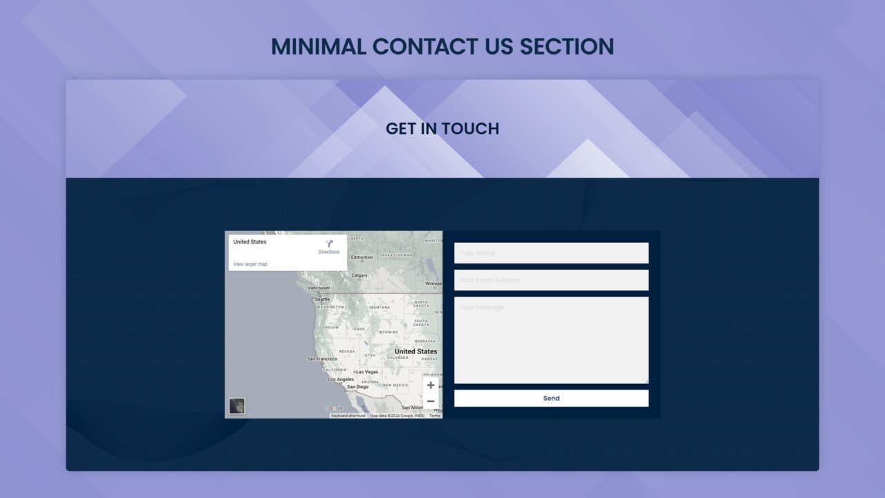 minimal-contact-section-style-05 | kitsWind