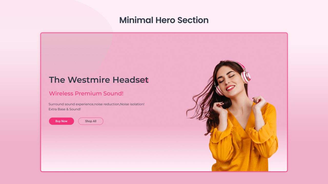 minimal-hero-section-style-05 | kitsWind