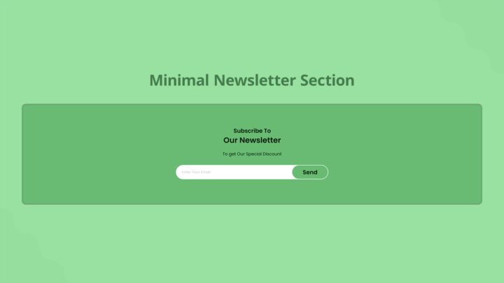 minimal-newsletter-section-style-01 | kitsWind