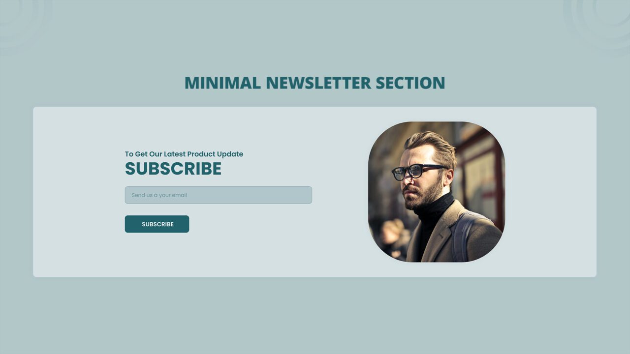 minimal-newsletter-section-style-04 | kitsWind