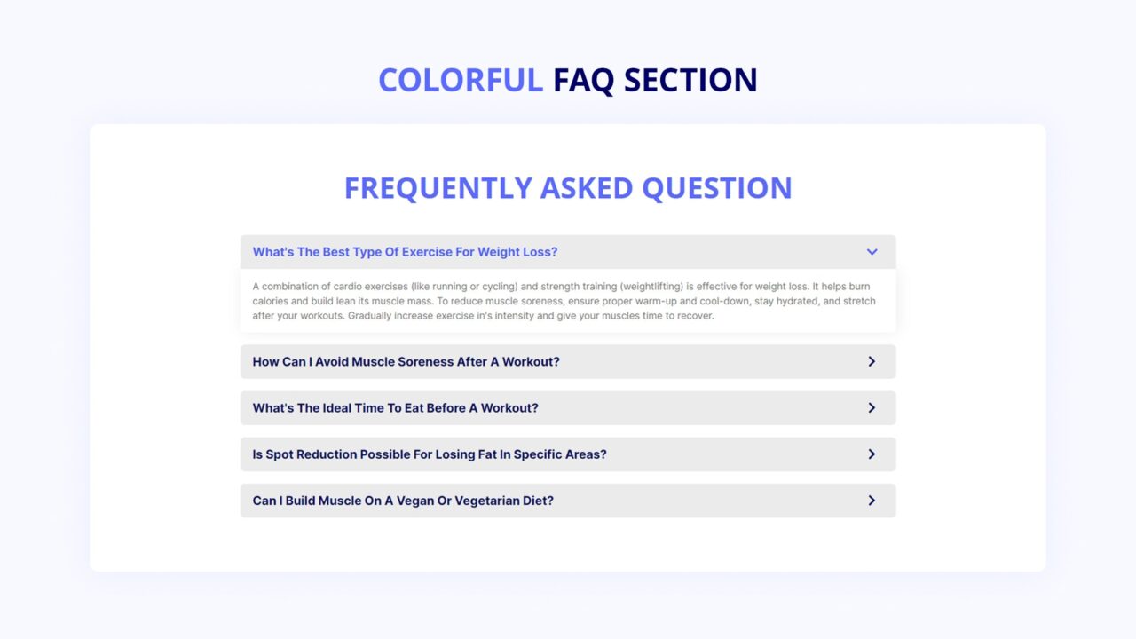 colorful-faq-section-style-02 | kitsWind