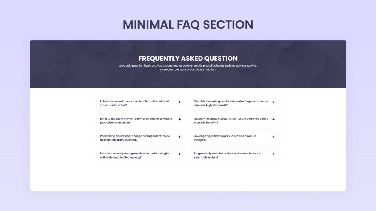 minimal-faq-section-style-05 | kitsWind