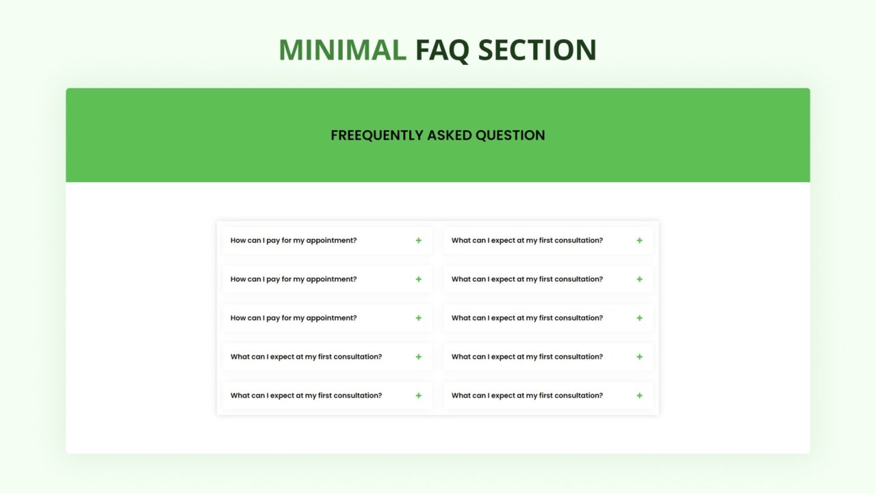 minimal-faq-section-style-07 | kitsWind