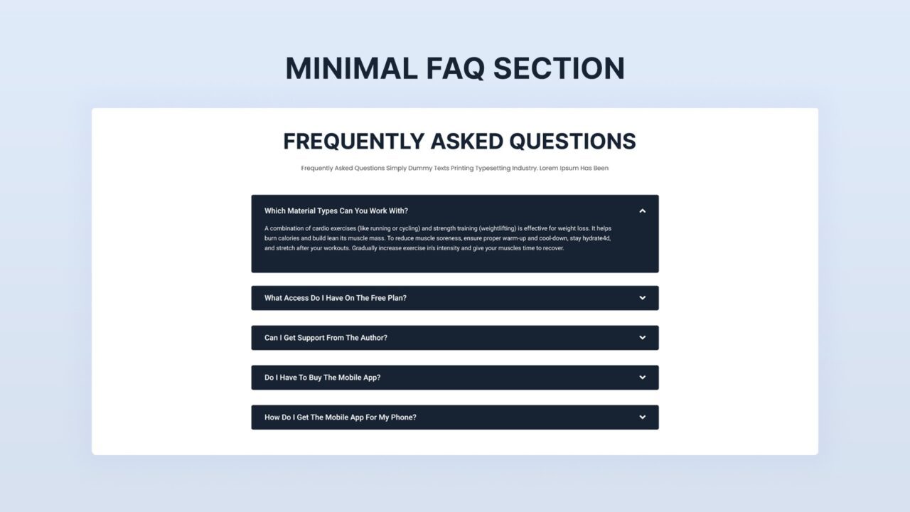 minimal-faq-section-style-08 | kitsWind