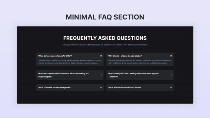 minimal-faq-section-style-09 | kitsWind