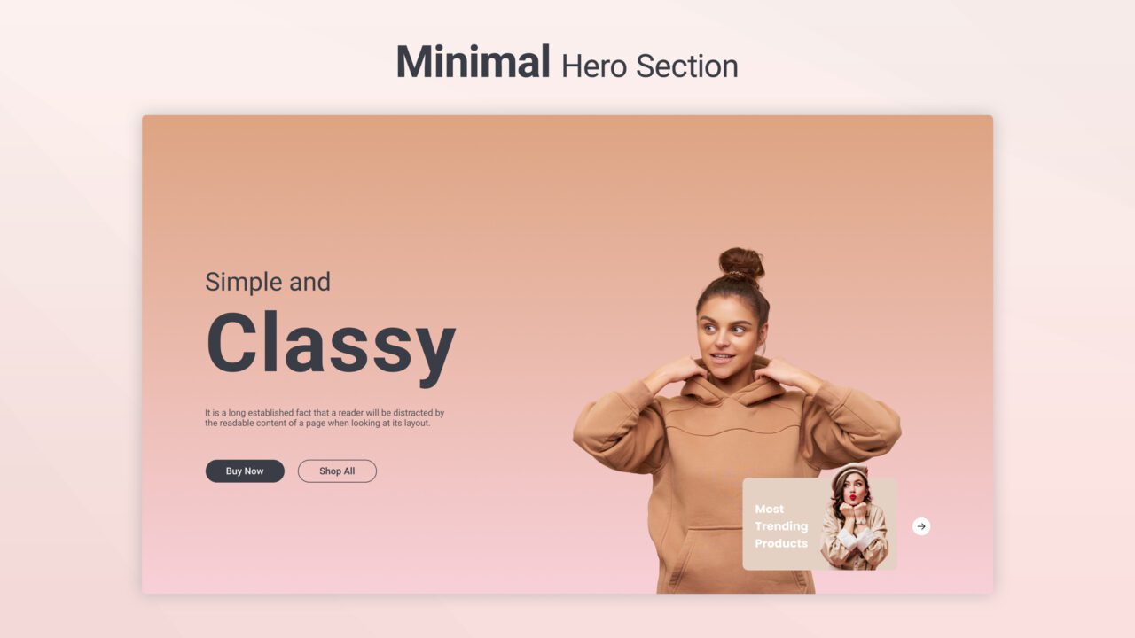 minimal-hero-section-style-06 | kitsWind