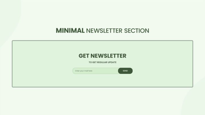 minimal-newsletter-section-style-06 | kitsWind