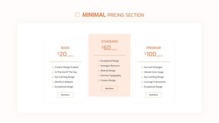 minimal-pricing-section-style-02 | kitsWind