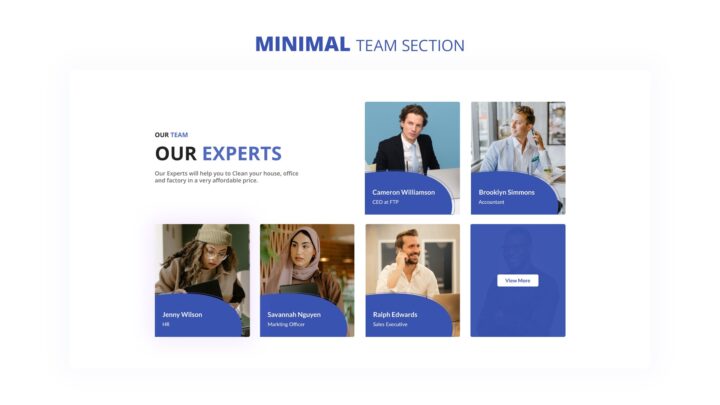 minimal-team-section-style-03 | kitsWind