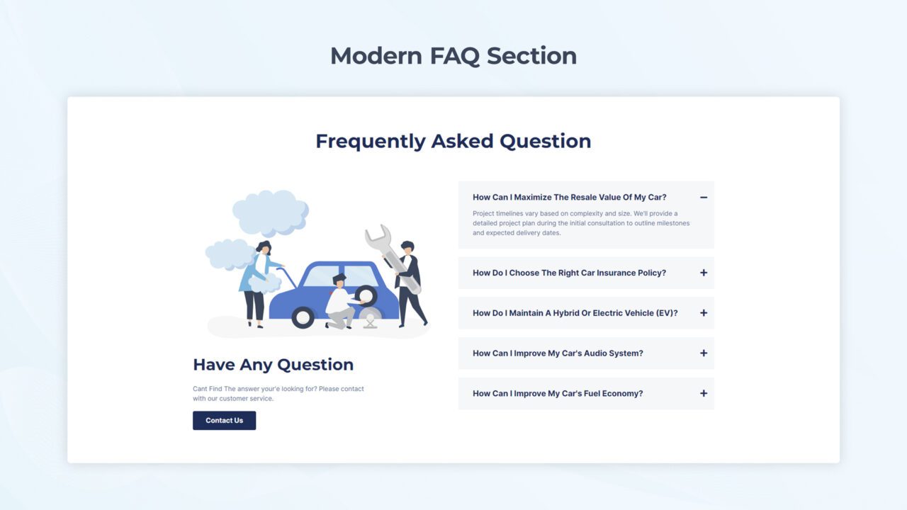 modern-faq-section-style-02 | kitsWind