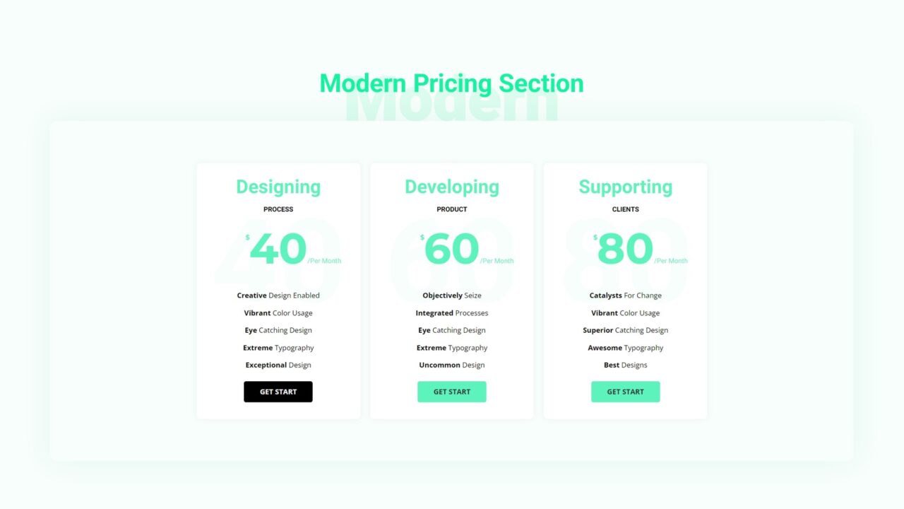 modern-pricing-section-style-01 | kitsWind