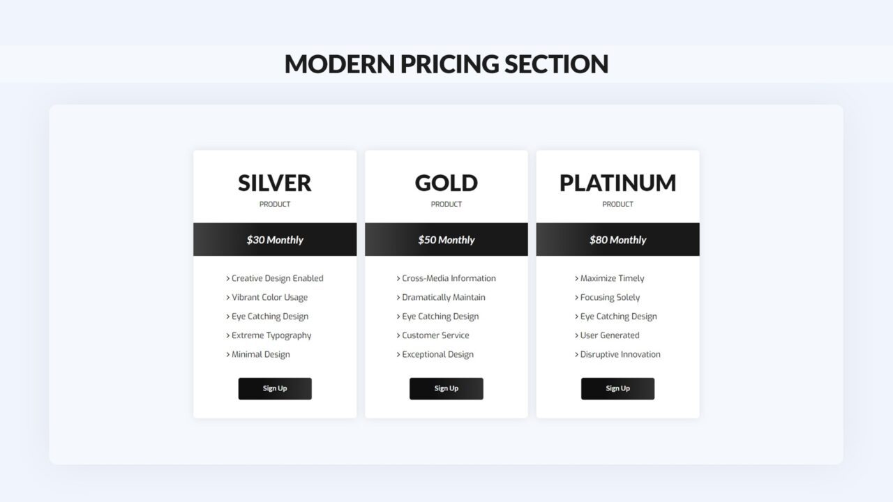 modern-pricing-section-style-02 | kitsWind