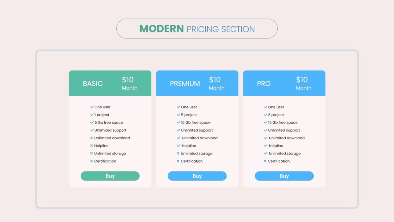 modern-pricing-section-style-09 | kitsWind