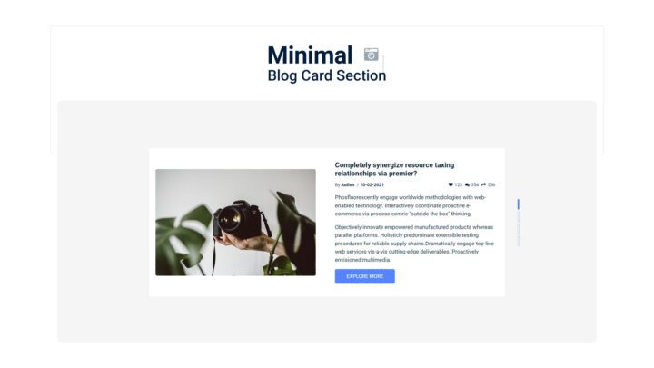 minimal-blog-card-section-style-01 | kitsWind