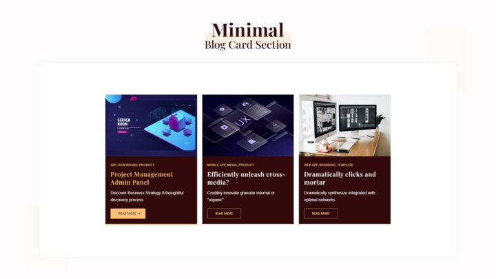 minimal-blog-card-section-style-06 | kitsWind