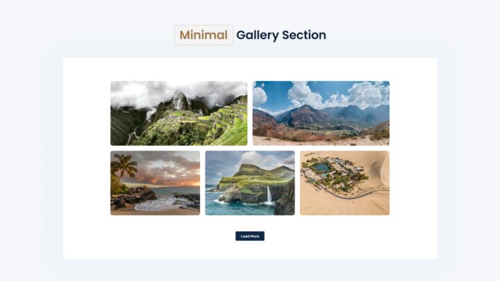 minimal-gallery-section-style-01 | kitsWind