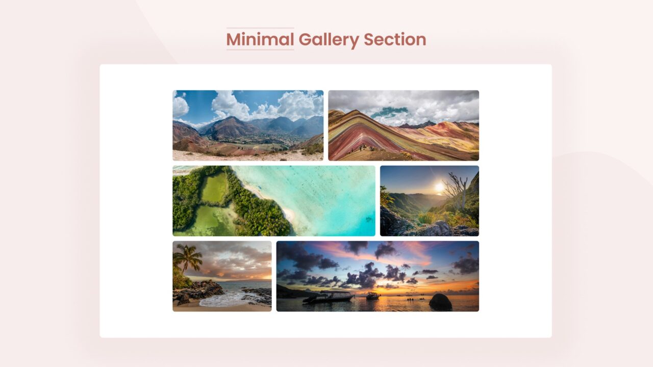 minimal-gallery-section-style-03 | kitsWind