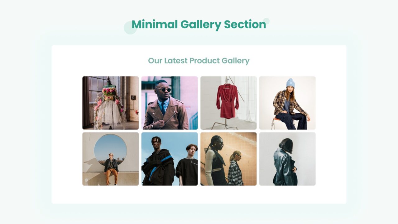 minimal-gallery-section-style-06 | kitsWind