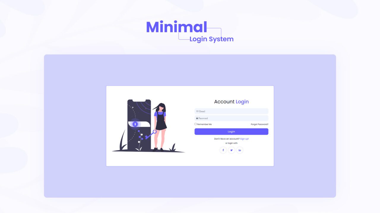 minimal-login-system-style-01 | kitsWind