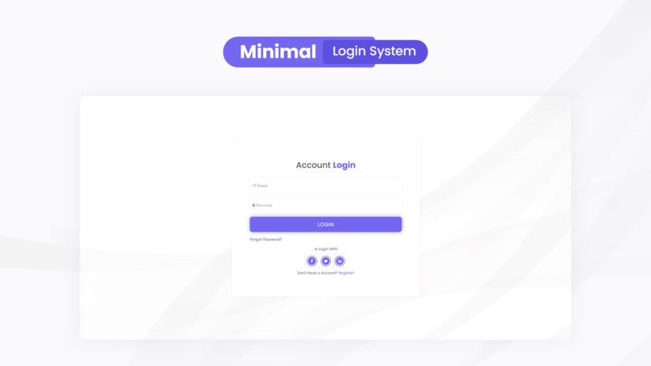 minimal-login-system-style-02 | kitsWind