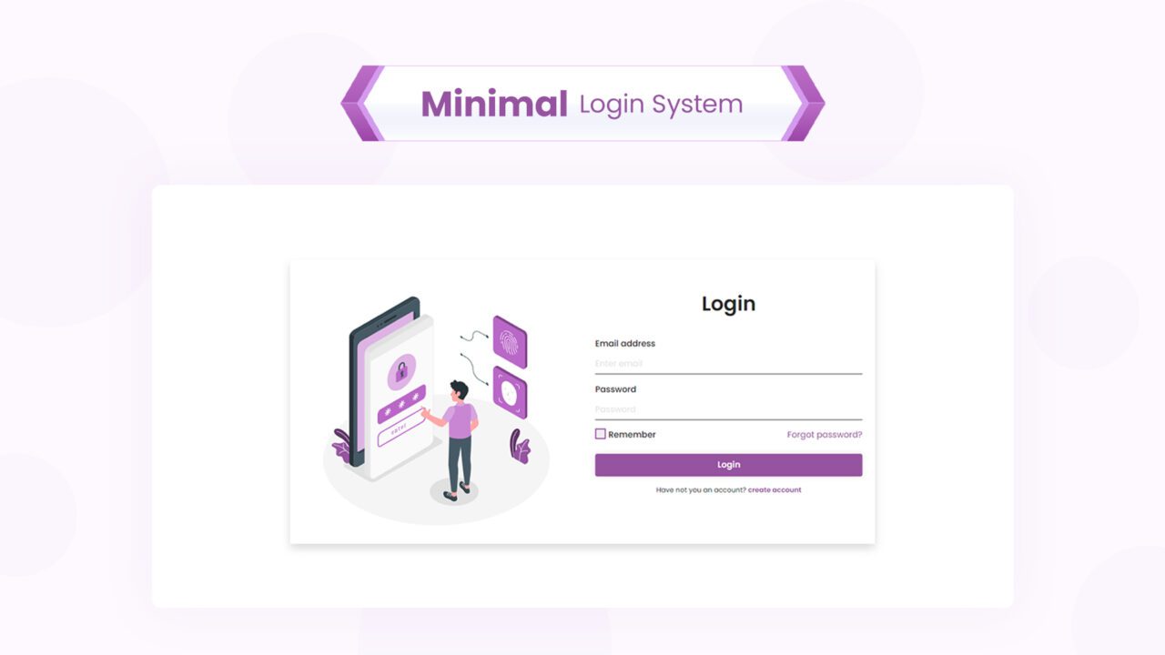 minimal-login-system-style-04 | kitsWind