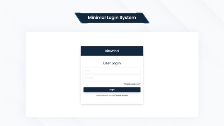 minimal-login-system-style-05 | kitsWind