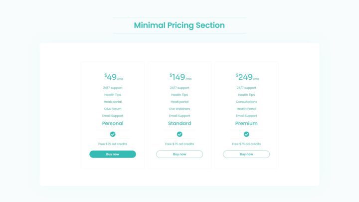 minimal-pricing-section-style-09 | kitsWind