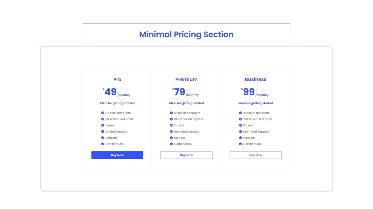 minimal-pricing-section-style-10 | kitsWind