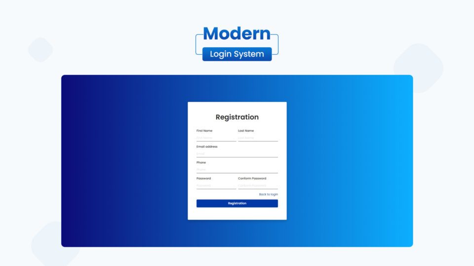 Modern Login System Style 01 - kitsWind
