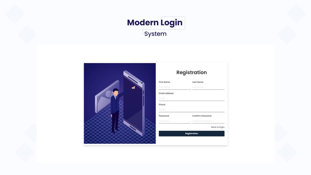 modern-login-system-style-02 | kitsWind