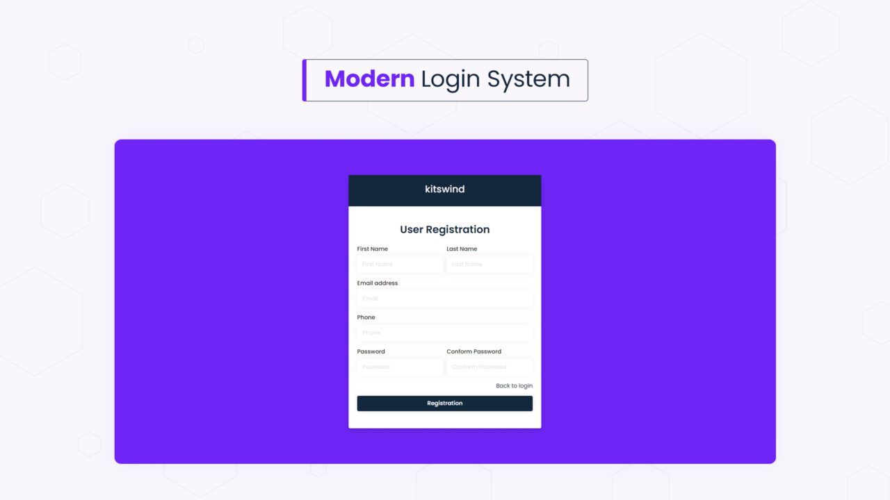 modern-login-system-style-03 | kitsWind