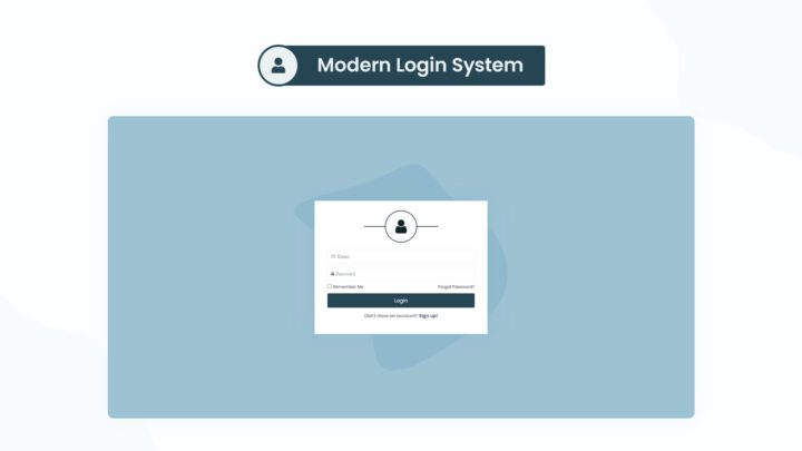 modern-login-system-style-05 | kitsWind