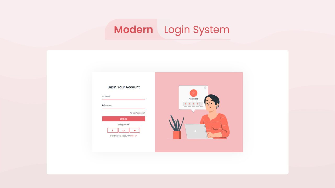 modern-login-system-style-06 | kitsWind