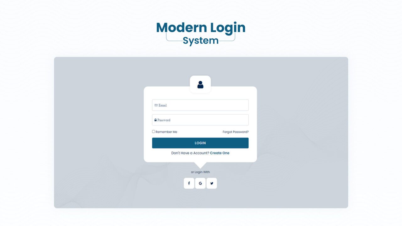 modern-login-system-style-07 | kitsWind