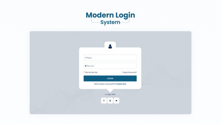 modern-login-system-style-07 | kitsWind