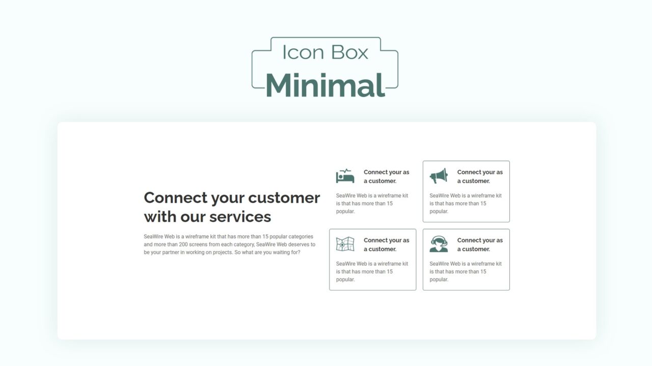 minimal-icon-box-section-style-02 | kitsWind