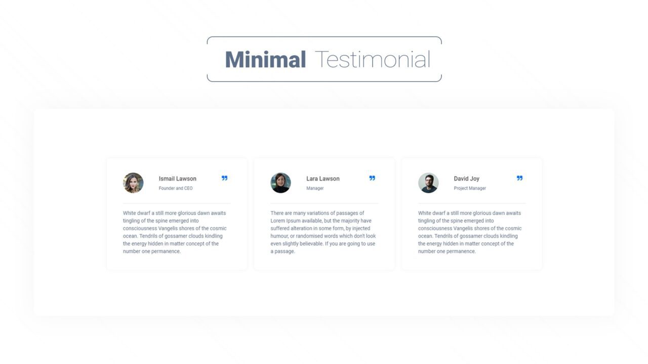 minimal-testimonial-section-style-01 | kitsWind