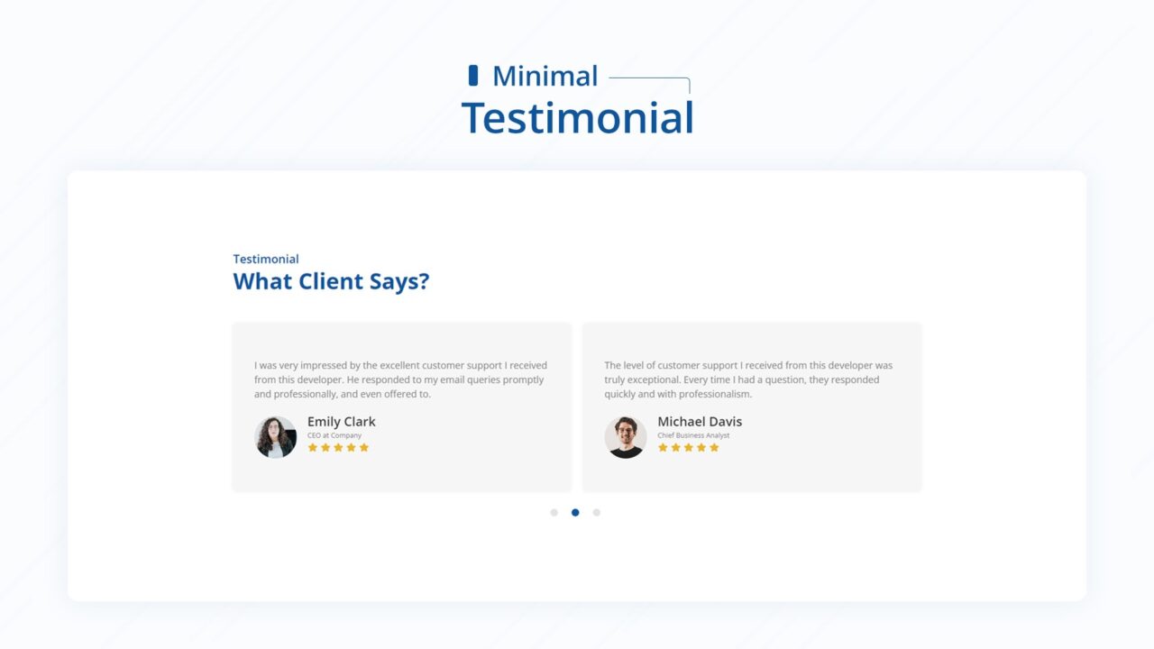 minimal-testimonial-section-style-10 | kitsWind