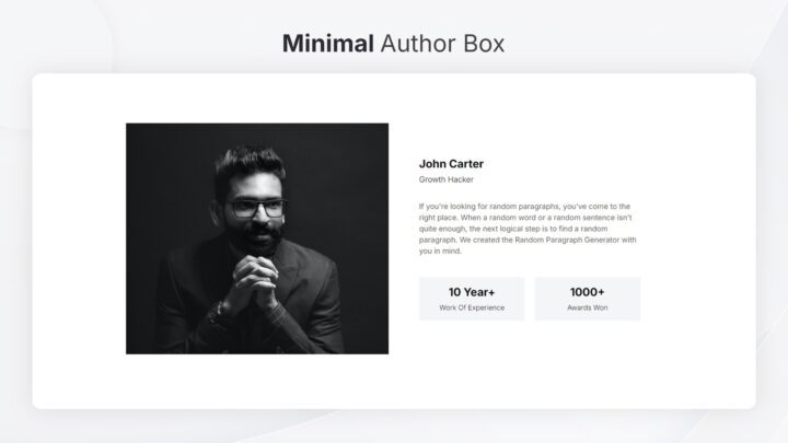 minimal-author-box-section-style-01 | kitsWind