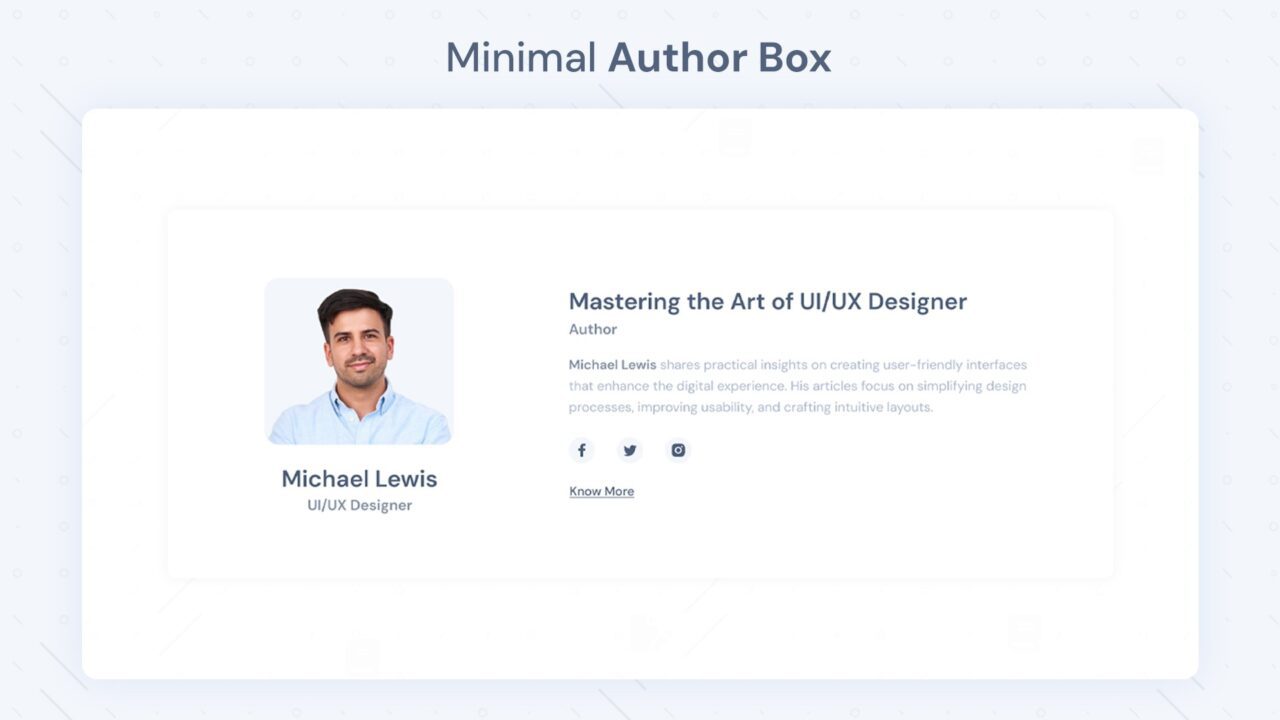 minimal-author-box-section-style-05 | kitsWind