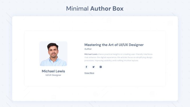 minimal-author-box-section-style-05 | kitsWind