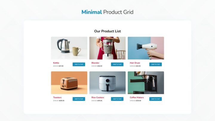 minimal-product-grid-section-style-04 | kitsWind