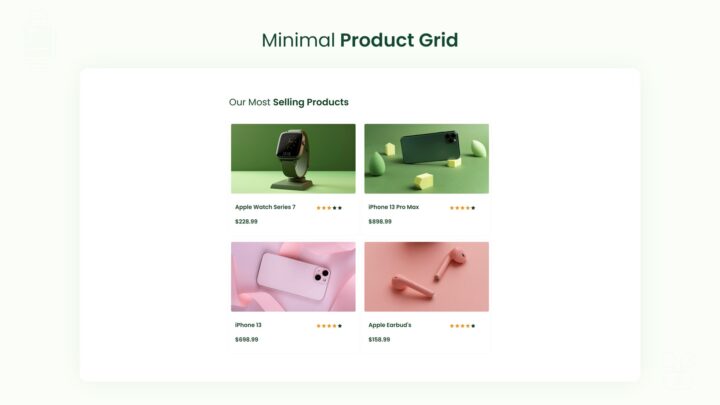 minimal-product-grid-section-style-06 | kitsWind