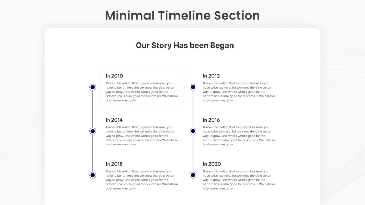 minimal-timeline-section-style-03 | kitsWind