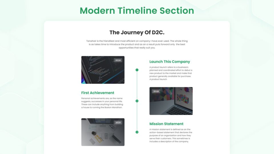 Modern Timeline Section Style 03 - kitsWind